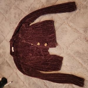 Size 5 derek heart crop sweater jacket